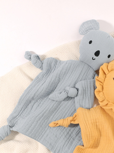 Tongtu Soft 100% Cotton Bunny Gift <b>Thickness</b> Baby Lovely Security <b>Blanket</b> Adorable Animal Design for Babies Sleep & Daytime Use - Product Image 5