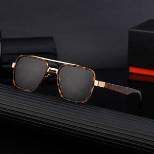 แว่นกันแดดโพลาไรซ์ทรงสี่เหลี่ยม My-8036 สำหรับผู้ชาย ป้องกันรังสียูวี 400 ป้องกันแสงสะท้อน เหมาะสำหรับขับรถกลางแจ้ง ป้องกันแสงแดด เลนส์ PC TAC สีดำ - Product Image 2