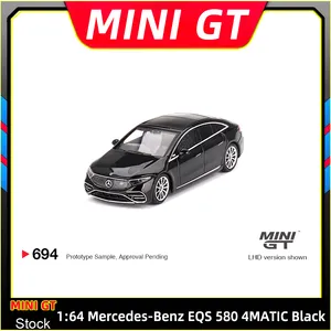 Modellino <span class=keywords><strong>Auto</strong></span> Mini GT 1/64 <span class=keywords><strong>Mercedes</strong></span> EQS 580 4MATIC Nero in Plastica ABS # 694 Giocattoli in Stock - Product Image 5