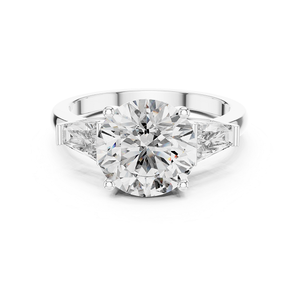 แหวนเพชร T.BUG รุ่นคลาสสิก ทอง 18k ทรงกลมเจียระไนแบบบริลเลียนท์ สำหรับผู้หญิง เหมาะเป็นของขวัญงานแต่งงานและวันครบรอบ - Product Image 1