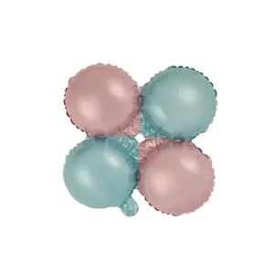 Quattro sfere rotonde Mylar Ballons Foil palloncino personalizzato ballon per la decorazione della festa di compleanno di nozze