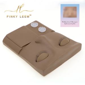 Pinky leem Nouveau style 2 en 1 Tête de mannequin pour la pratique des cils Kit de pratique des cils Tête de mannequin pour les cils Outils pour les paupières - Product Image 2