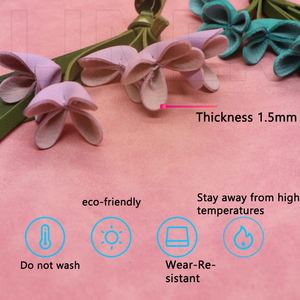 Beautiful Bag Charm Portable Tulip <b>Key</b> Chain <b>Hanger</b> Flower Pu Leather Pendant for Women Gifts - Product Image 3