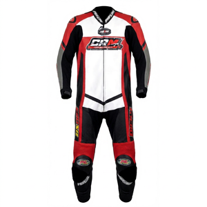Combinaison de course pour moto en cuir véritable de vache/canguro Ramaha pour homme, 1 pièce, équipement de course en cuir pour la course sur circuit, niveau 2 CE - Product Image 1