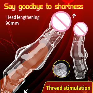 Anneau de pénis en cristal transparent avec épines, extenseur de pénis pour adultes - Product Image 2