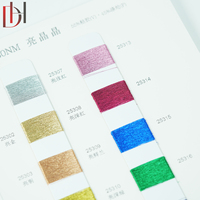 High-quality Dihong Brand Viscose/Polyester Blended Metallic Spun Yarn 30NM Count Double Twist Dyed Silky Yarn Model DHSX068