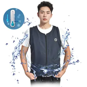 New invented 20 degree Celsius Breathable & Dry Ice Water Cooling Fan Vest light weight