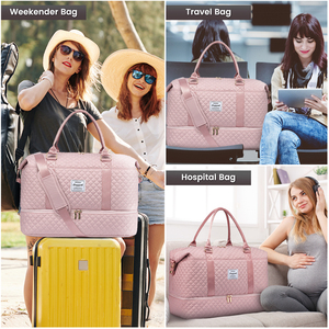 LOVEVOOK Set di Borse <span class=keywords><strong>da</strong></span> <span class=keywords><strong>Viaggio</strong></span> e <span class=keywords><strong>Valigie</strong></span> per Pernottamento, Borse Sportive Rosa per Donne, Bagagli <span class=keywords><strong>da</strong></span> <span class=keywords><strong>Viaggio</strong></span> - Product Image 5