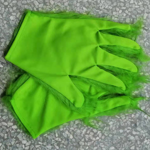 Guantes de monstruo verde, accesorios de disfraz geométricos de dibujos animados de talla única para cosplay en fiestas navideñas - Product Image 4