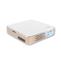 Mini projecteur DLP domestique, compatible 3D, 1080P, projecteur de poche portable avec système d'exploitation Linux pour cinéma maison et utilisation mobile