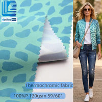 Tissu thermosensible à changement de couleur activé par la température, Ripstop occultant 100% polyester pour vestes et vêtements d'extérieur
