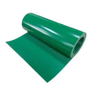 Hai mặt cao su lớp màu xanh lá cây argyle mô hình băng tải PVC, chống trượt vành đai công nghiệp