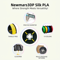 Filament PLA Newmars3dp 1,75 mm 1 kg, faible déformation, haute qualité, inodore, matériau d'impression 3D pour toutes les imprimantes FDM