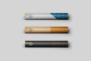 Envase cilíndrico rígido de cartón kraft resistente a la humedad para incienso orgánico en tubo de papel. - Product Image 4