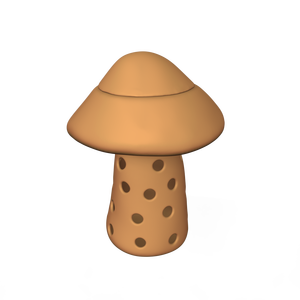 Pot de compostage de jardin enterré en terre cuite, écologique, décoratif et fonctionnel, en forme de champignon, pour <span class=keywords><strong>vers</strong></span> de terre, design personnalisé - Product Image 2
