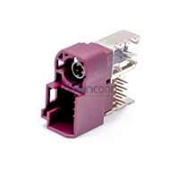 Conector RF Macho HSD 4+8 de Alta Velocidad, Código H, Montaje en PCB con Orificio Pasante para GPS Automotriz