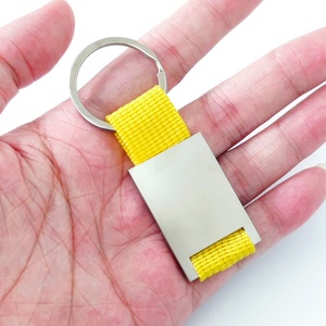 Factory Wholesale Custom Durable Eco-friendly PU Leather Keyring Key Holder Pendant Promotion Gift Blank Luxury Keychain Silk - Product Image 6