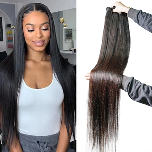Extensions de cheveux humains brésiliens Remy 10A WXJ à cuticules alignées, double trame, toutes couleurs, teintables, 100 % cheveux vierges - Product Image 1