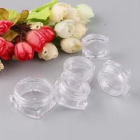 Botol Plastik Persegi Kecil Custom Grosir 3ml 5ml 7ml 9ml dengan Logo Cetak, untuk Krim, Kosmetik, Wadah Sampel