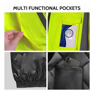 Veste de sécurité réfléchissante haute visibilité avec doublure en maille respirante pour le travail en été - Product Image 3