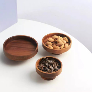Solid Wood Oval Tea Cup Storage Rack Tall Aromatherapy Tray For <b>Home</b> Living Room - Product Image 3