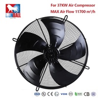Ventilateur de refroidissement axial rond puissant à roulement à billes en acier inoxydable de 630 mm, électrique à courant alternatif haute vitesse, OEM ODM