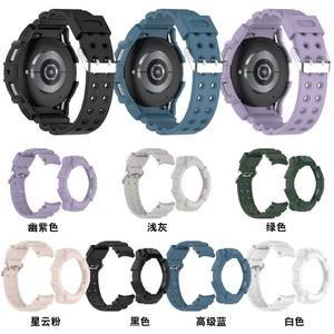 Cinturino in Gel di silice per armatura Win-Win con custodia protettiva per Samsung Watch 7 Watch 6 Set cinturino in Silicone resistente - Product Image 2