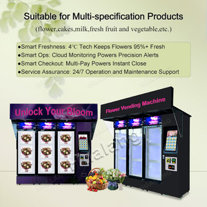 Topkeuzes Automatische Bloemenautomaat Gekochte Koelcel Vendingmachine Buiten Bloemen Vendingmachine voor Luchthavens - Product Image 4