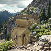 Sac banane tactique vintage en toile imperméable pour activités de plein air, fermeture éclair, logo personnalisé, motif boîte, chasse, moto – Vente directe usine