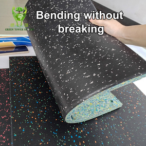 Durable antistatique SBR matériel Gym carreaux de <span class=keywords><strong>sol</strong></span> en <span class=keywords><strong>caoutchouc</strong></span> taille personnalisable <span class=keywords><strong>tapis</strong></span> d'exercice avec EPDM Granules étanche - Product Image 1