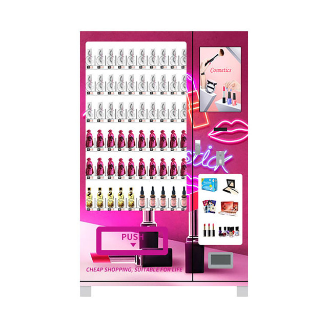 Beauty Eyelash and Wigs Vending Machine with 22 Inch Touchscreen LED Light Metal Material SDK Function