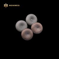 Kancing HONMEO untuk Pakaian Dekoratif OEM ODM Kancing Logam Seng Kustom Model Jamur Kancing Tangkai Besar Kancing Logam Jahit Kancing Tangkai Logam