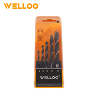 Lot de 5 forets en carbure métallique à torsion pour marteau électrique, tailles 4/5/6/8/10 mm, idéal pour le travail de menuiserie - Vente Flash