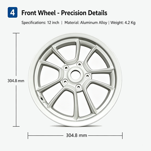 Rines Delanteros y Traseros Estilo Original para <span class=keywords><strong>Vespa</strong></span> Sprint 50 Primavera 150 IGET LX LVX - 12 Pulgadas 1C003877R - Product Image 3