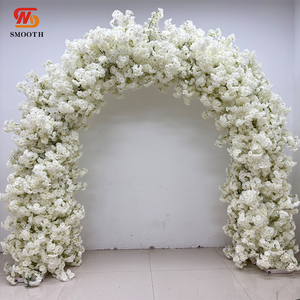 ซุ้มดอกไม้ทรงกลมสีขาวประดับดอกกุหลาบสำหรับงานแต่งงาน LEDA Outdoor Party Event Nature - Product Image 1