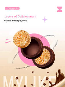 Bolas <span class=keywords><strong>de</strong></span> Chocolate Crujientes con Sabor a Fruta Golden Monkey 128g Mailisu, Deliciosos Bocadillos Exóticos Suaves en Bolsas - Product Image 4