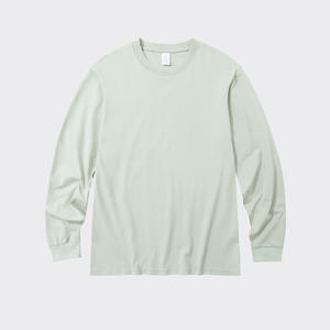 Camisetas de <span class=keywords><strong>Manga</strong></span> <span class=keywords><strong>Larga</strong></span> Unisex, 100% Algodón, 230gsm, Transpirables, Ecológicas, con <span class=keywords><strong>Hombros</strong></span> Caídos, Lisas, Personalizables, en Oferta - Product Image 5