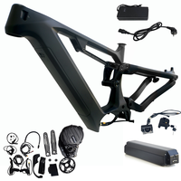 Rangka Sepeda Listrik Gunung (EMTB) Ringan Dengfu E22 Karbon dengan Motor Bafang M630 1000W dan Paket Baterai 48V 52V