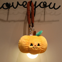 Pendentif lumineux d'Halloween, porte-clés en peluche mignon, ornement de fête, cadeau
