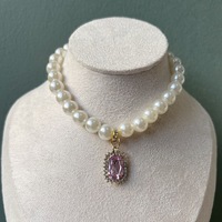 Collier de luxe orné de diamants, de perles et de cristaux, durable et confortable pour chats, chiens, petits animaux, accessoires pour animaux de compagnie personnalisables