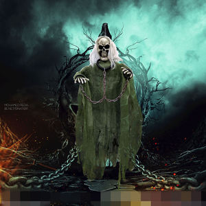 Horreur fantôme ensemble accessoires pour hommes femmes Cosplay fête Halloween atmosphère terrifiante scène décoration chambre jeu d'évasion - Product Image 6