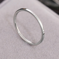 Titanstahlring für Damen mit Zirkonia, glatter Roségold-Band, modisch und schlicht, trendig für den Zeigefinger, leichter Luxus.