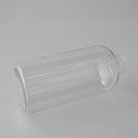 Botol Plastik PET Transparan Bentuk Boston 10 oz 16 oz Leher 32mm Tutup Flip untuk Kemasan Kosmetik, Lotion, dan Sampo
