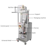 Machine de remplissage et d'emballage verticale automatique pour sachets de sucre 5g, granulés en bâtonnets 1kg, avec étiquetage alimentaire sur film papier