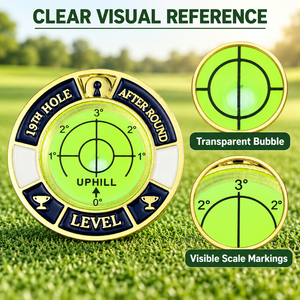 Custom Designed Golf Green Reader Bubble Level Metal Slope Reading Aid for Pro Shop Club and Tournament Factory Direct Wholesale - Product Image 5