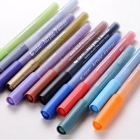 Ista — stylo marqueur Permanent en acrylique, 12 couleurs, pour peinture sur toile, verre, porcelaine, tasse, bois
