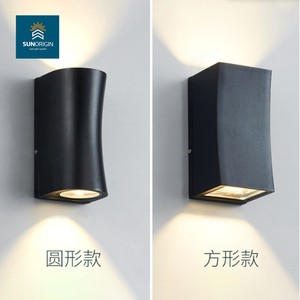 Longue bande en aluminium à angle réglable moderne IP65 étanche 6W 12W Applique murale à LED pour jardin extérieur - Product Image 2