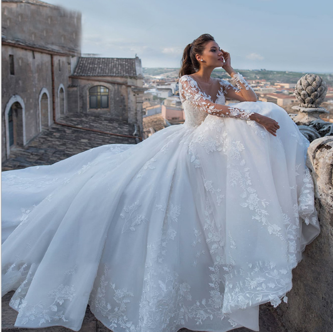 slim fitting wedding dress Slim Fit Lace Dress for Bride Off-the-shoulder – loveangeldress
