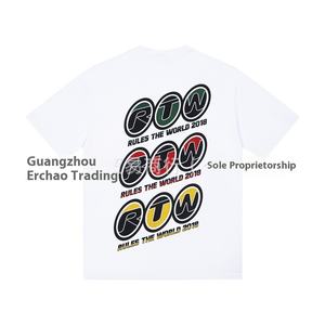 25FW <span class=keywords><strong>Cort</strong></span> <span class=keywords><strong>Classique</strong></span> Alcatraz Island Imprimer Hommes Hip Hop Mode D'été À Manches Courtes T-Shirt Lâche Casual Streetwear - Product Image 3