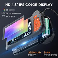 Endoscopio Industrial de Doble Lente de 5.5mm IP67 1080P, Cámara Boroscópica Impermeable para Inspección de Tuberías de Alcantarillado, con Sensor CMOS y Tarjeta Micro SD